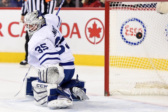 The Toronto Maple Leafs waive Jhonas Enroth