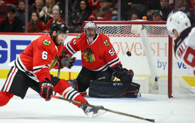 Corey Crawford has been back on the ice for the past three days