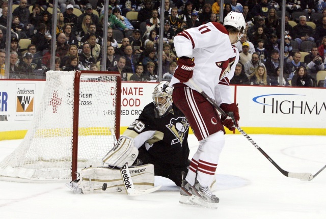 Martin Hanzal and Marc-Andre Fleury