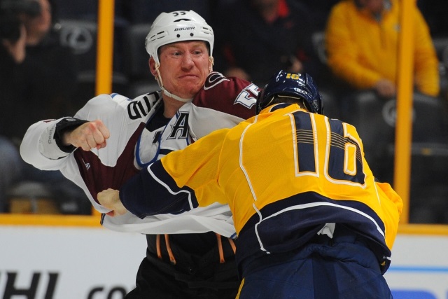 The Colorado Avalanche have traded Cody McLeod to the Nashville Predators