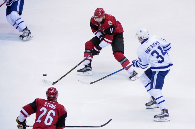 Martin Hanzal and Michael Stone will be dealt by the Arizona Coyotes