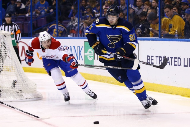 The Montreal Canadiens and St. Louis Blues have spoken about Patrik Berglund