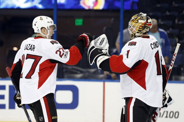 Mike Condon and Curtis Lazar