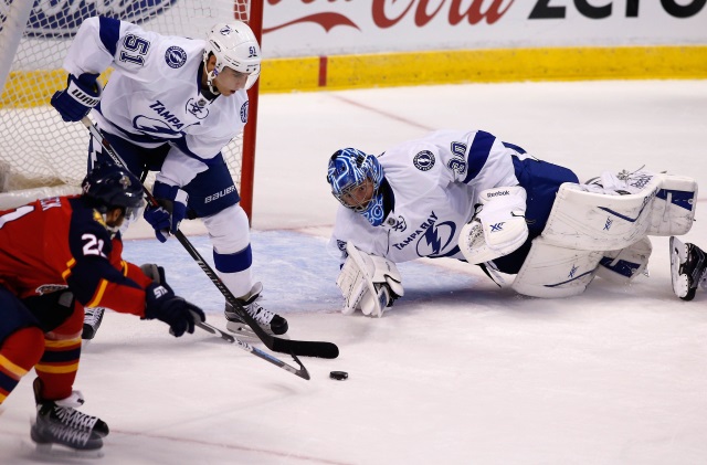 Ben Bishop and Valtteri Filppula