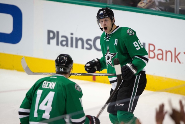 Jason Spezza and Jamie Benn of the Dallas Stars