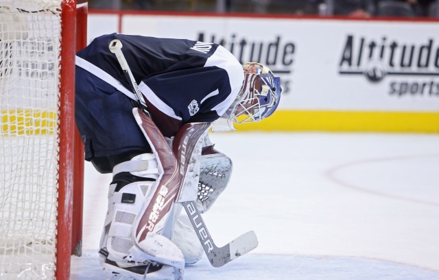 Semyon Varlamov of the Colorado Avalanche