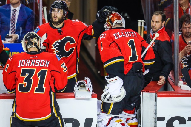 Brian Elliott has likely played his last game in a Calgary Flames jersey