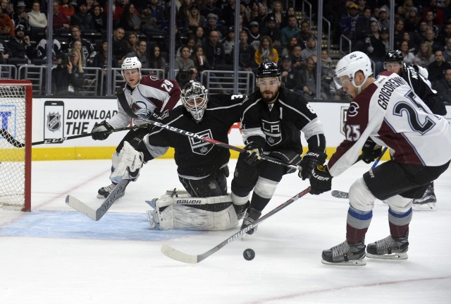 Mikhail Grigorenko against the Los Angeles Kings