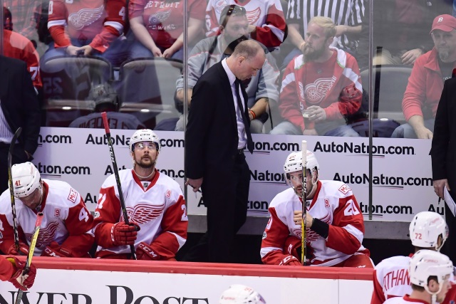 Detroit Red Wings head coach Jeff Blashill