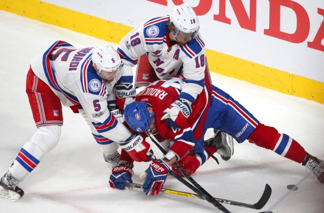 New York Rangers Dan Girardi and Marc Staal