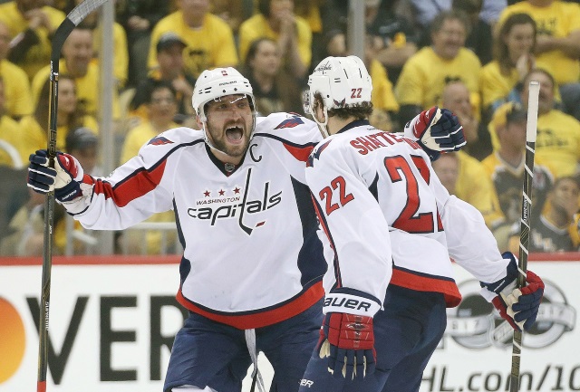 Washington Capitals defenseman Kevin Shattenkirk scores in OT