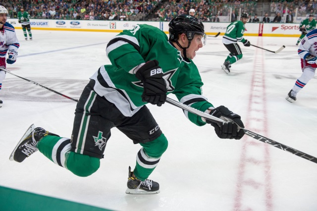 Cody Eakin of the Dallas Stars against the New York Rangers