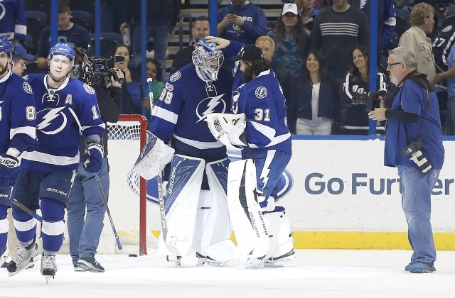 The Tampa Bay Lightning are interested in bringing Peter Budaj back to backup Andrei Vaselevskiy