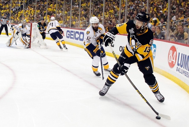 The Nashville Predators are one of the teams pursuing Nick Bonino