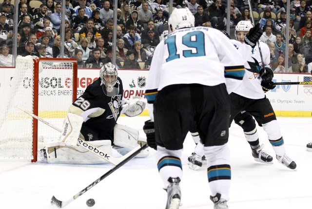 Marc-Andre Fleury and Joe Thornton