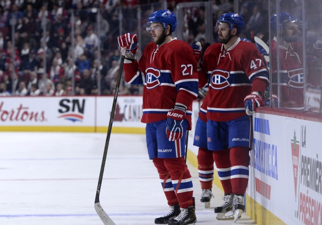 Alexander Radulov and Alex Galchenyuk of the Montreal Canadiens