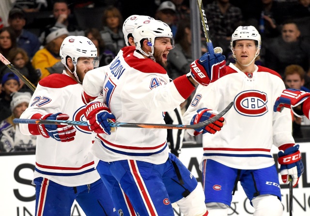 Alexander Radulov and Alex Galchenyuk of the Montreal Canadiens