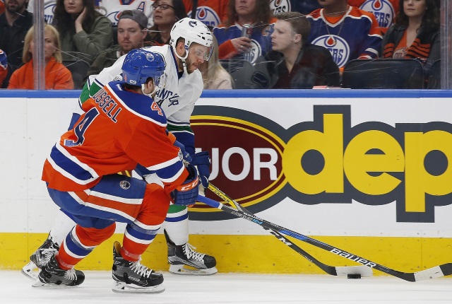 The Edmonton Oilers would like to re-sign Kris Russell if the number is right