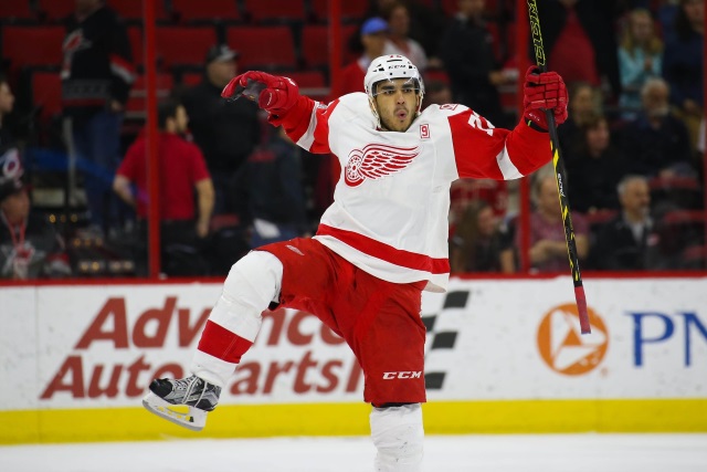 Detroit Red Wings forward Andreas Athanasiou