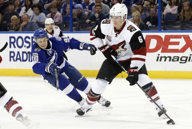 Arizona Coyotes defenseman Jakob Chychrun has knee surgery