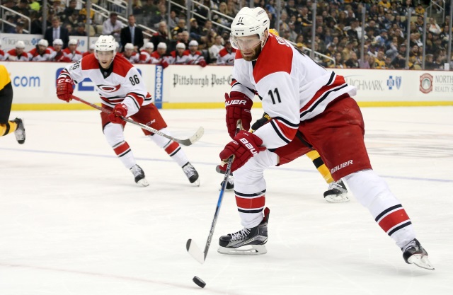 Jordan Staal of the Carolina Hurricanes