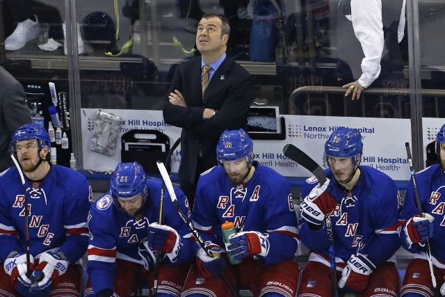 New York Rangers head coach Alain Vigneault on the hot seat