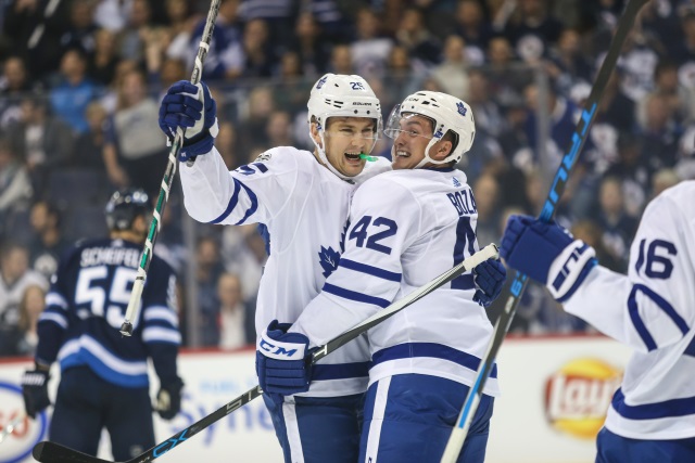 Toronto Maple Leafs pending unrestricted free agents James van Riemsdyk and Tyler Bozak