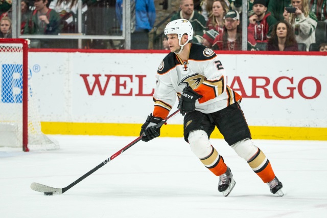 The Anaheim Ducks have lost Kevin Bieksa with a hand injury