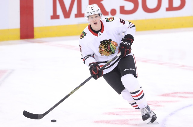 The Chicago Blackhawks are shopping defenseman Connor Murphy