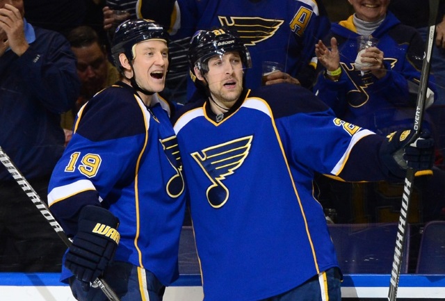 St. Louis Blues defenseman Jay Bouwmeester is about to return, Patrik Berglund getting closer