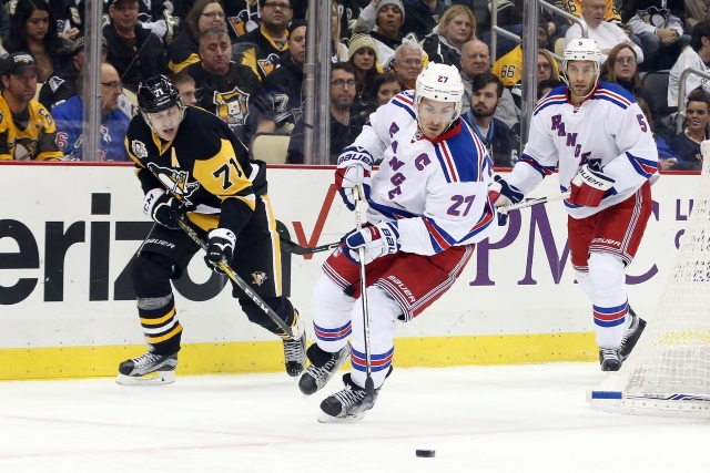 Ryan McDonagh and Evgeni Malkin