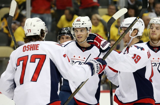 T.J. Oshie and Andre Burakovsky