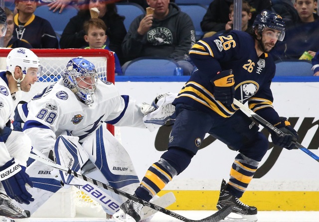 The Buffalo Sabres put Matt Moulson on waivers