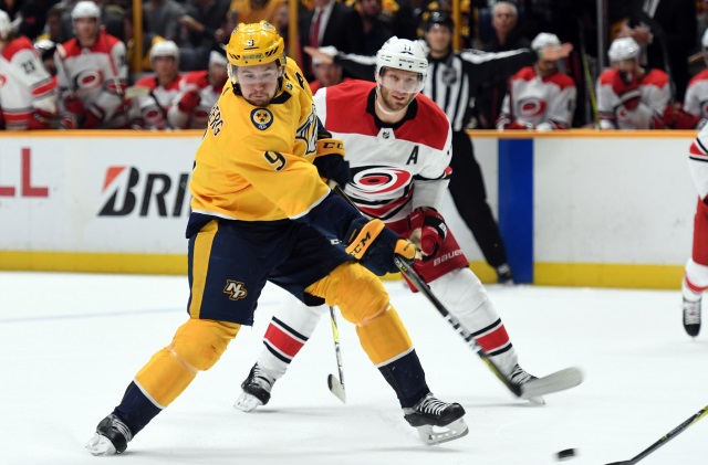 The Nashville Predators put Filip Forsberg on the IR.