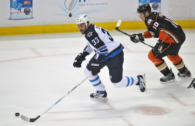 Dustin Byfuglien and Corey Perry