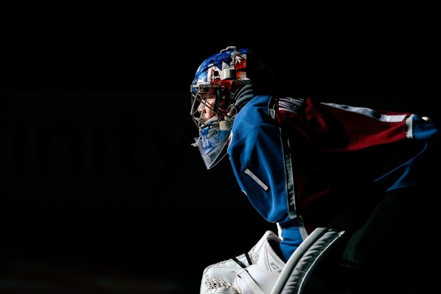 Semyon Varlamov left last night's game early.