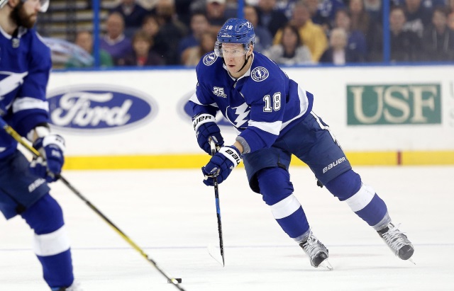 Tampa Bay Lightning Ondrej Palat returns to Tampa for further testing.