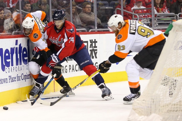 John Carlson and Wayne Simmonds