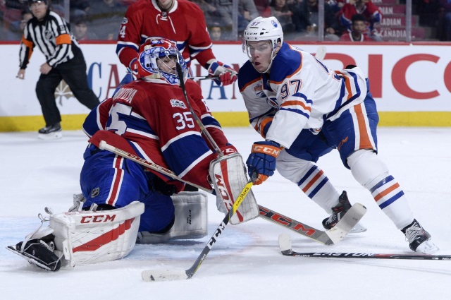 The Montreal Canadiens trade Al Montoya to the Edmonton Oilers.