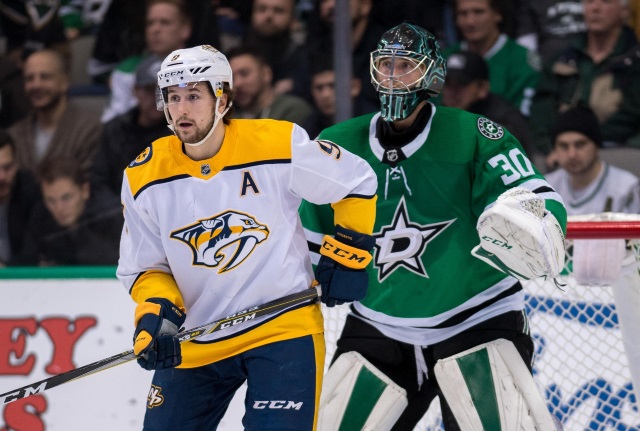 Filip Forsberg suspended three games. Ben Bishop expected to return tonight.