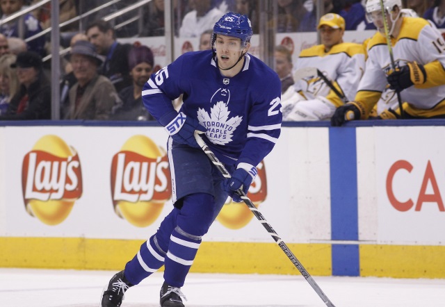 Toronto Maple Leafs telling teams James van Riemsdyk isn't available.