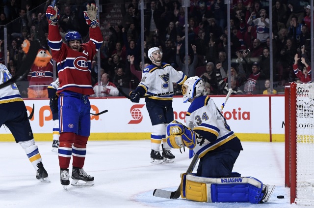 The St. Louis Blues have inquired about Montreal Canadiens winger Max Pacioretty