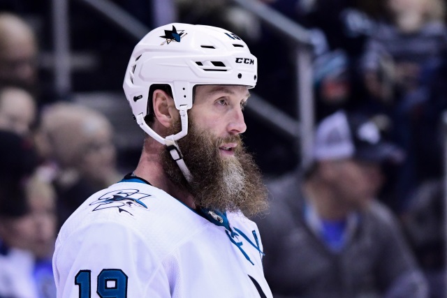 Sharks forward Joe Thornton isn't close to returning to the lineup.