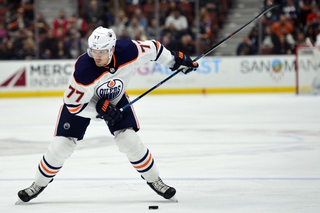 Are the Edmonton Oilers showcasing Oscar Klefbom despite a possible shoulder injury?