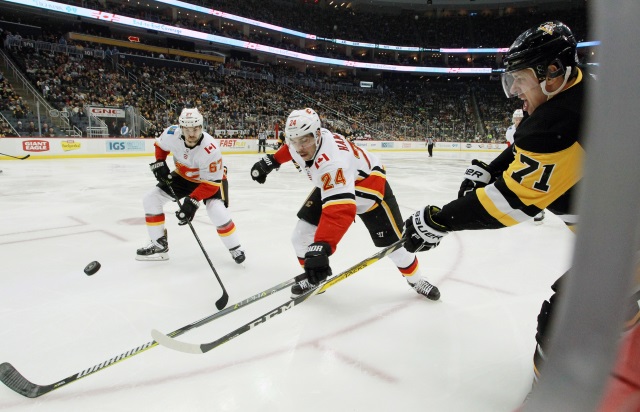 Travis Hamonic left last night's game early and he could be done for the season.