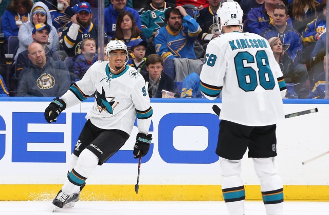 San Jose Sharks Evander Kane should be ready for the playoffs.