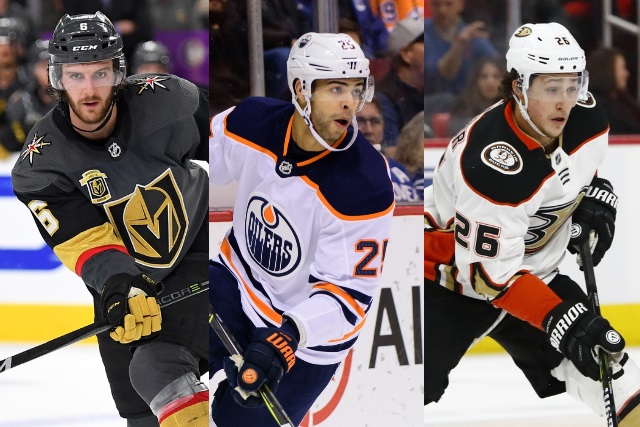 2018 NHL restricted free agents: Colin Miller, Darnell Nurse, and Brandon Montour