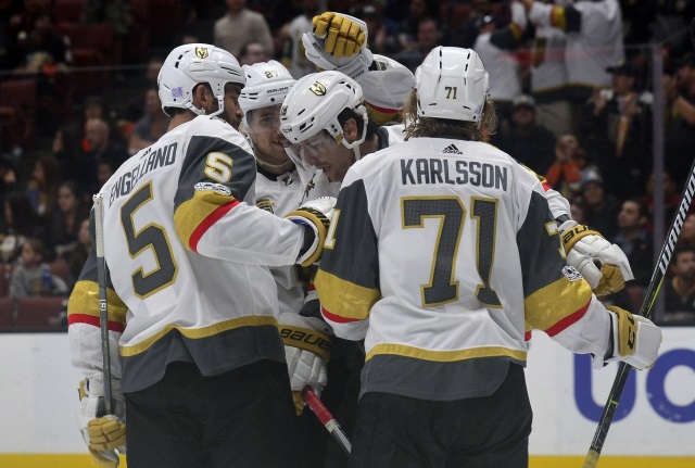 William Karlsson will be just one of the pending free agents that the Vegas Golden Knights will have to deal with this offseason.