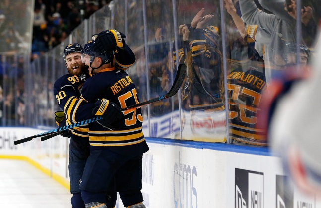 Buffalo Sabres Rasmus Ristolainen and Ryan O'Reilly