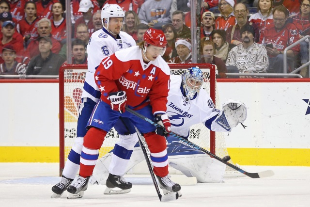 Nicklas Backstrom and Andre Vasilevskiy